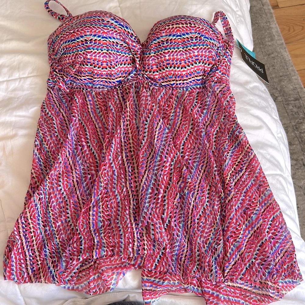 NWT Profile by Gottex tankini top